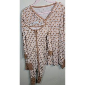 Little Sleepies Rainbow Zippy 18–24M + Women's Medium Matching Top Bamboo Set